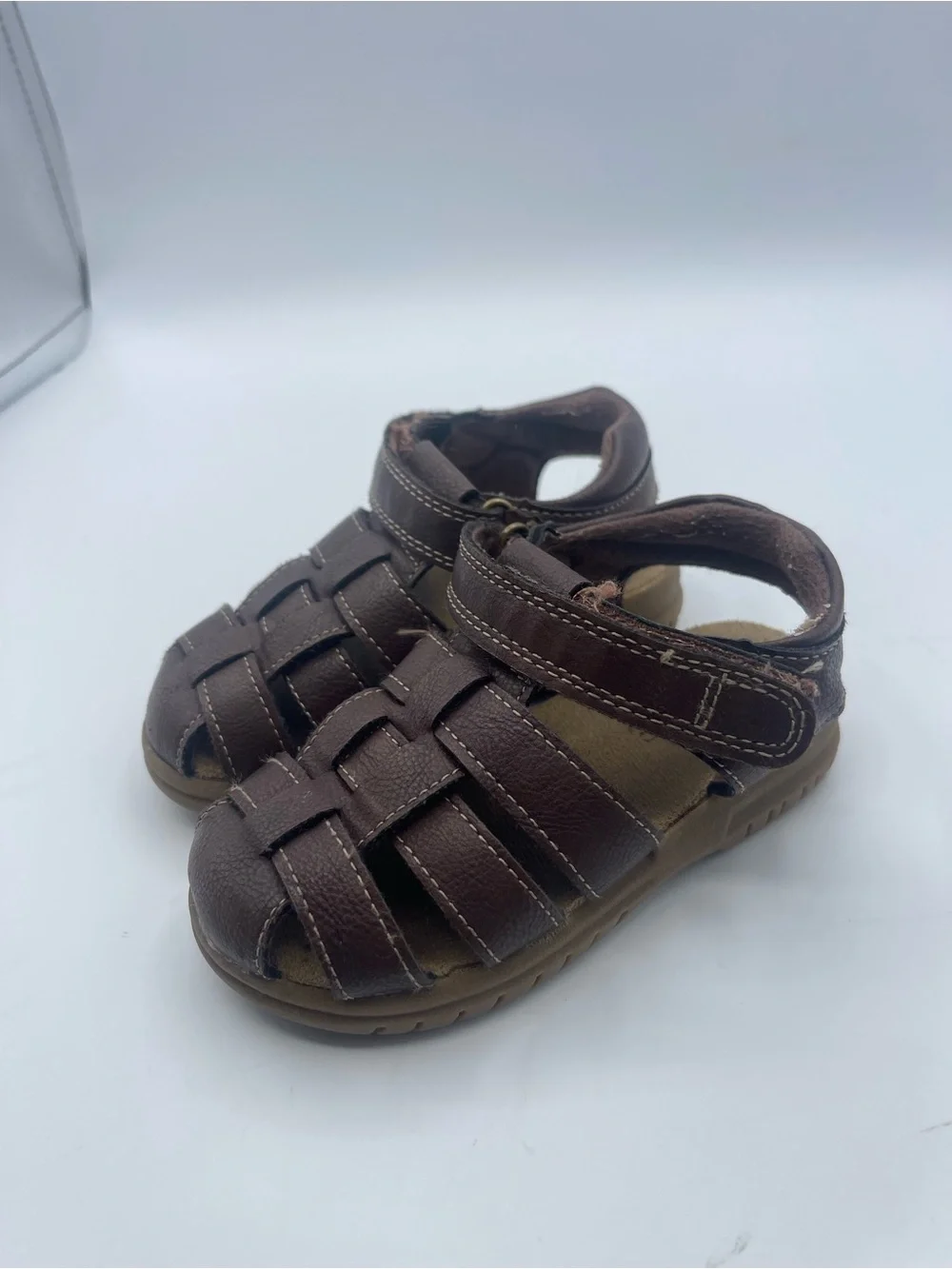 The Children's Place Toddler Boys Fisherman Sandals brown size 8